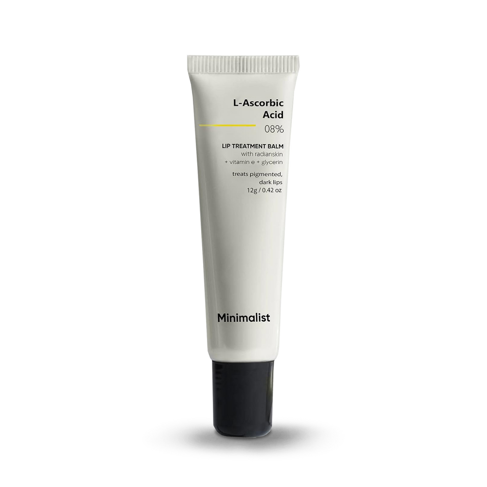 Minimalist L-Ascorbic Acid 8% Lip Treatment Balm for Pigmented Dark Lips, 12gm