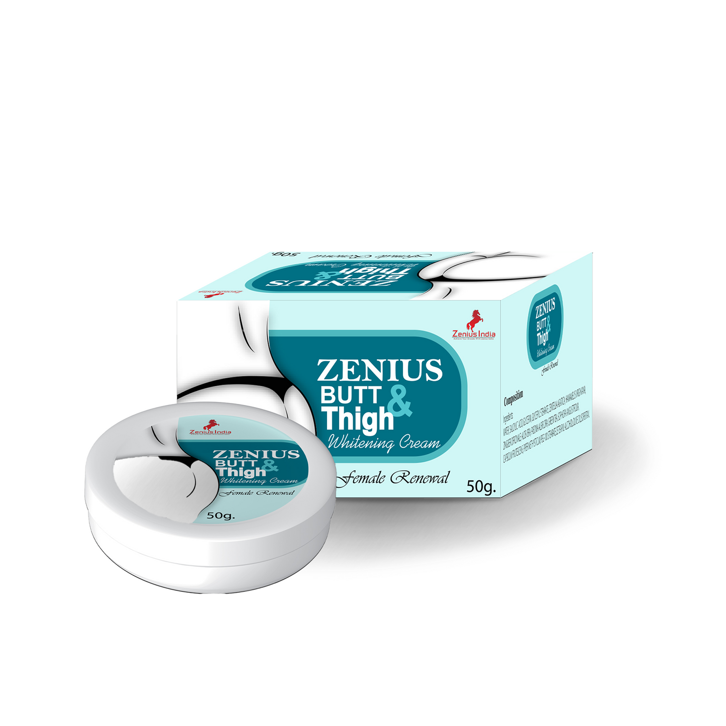 Zenius Butt & Thigh Cream For Hip Whitening & Thigh Whitening, 50gm