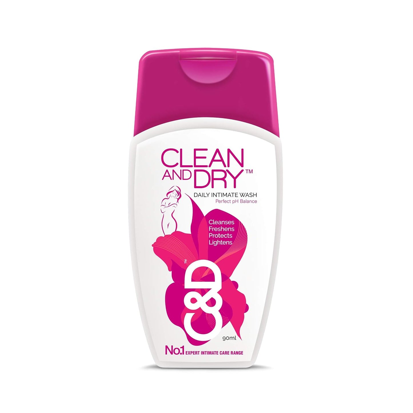 Clean and Dry Daily Intimate Wash, 90ml
