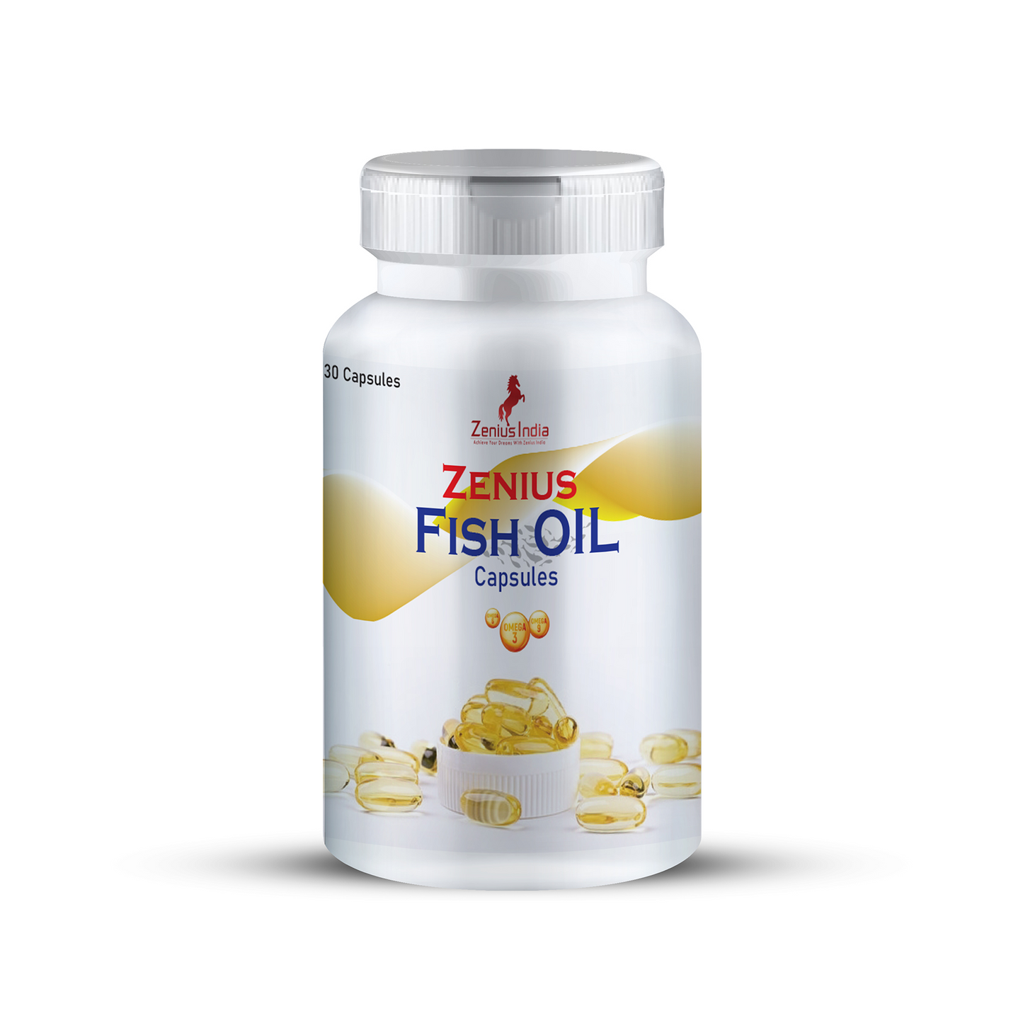 Zenius Fish Oil Capsules For Hair Growth, 30 Capsules