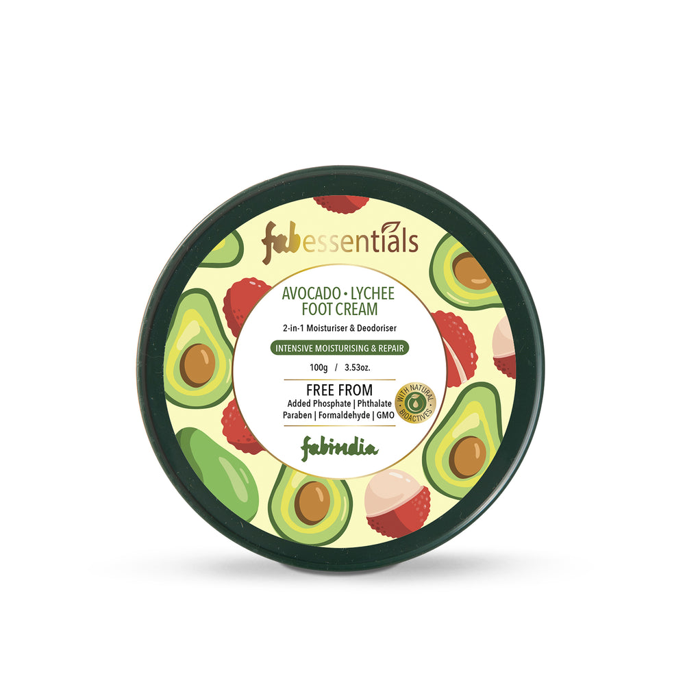 Fabessentials Avocado Lychee Foot Cream, 100gm