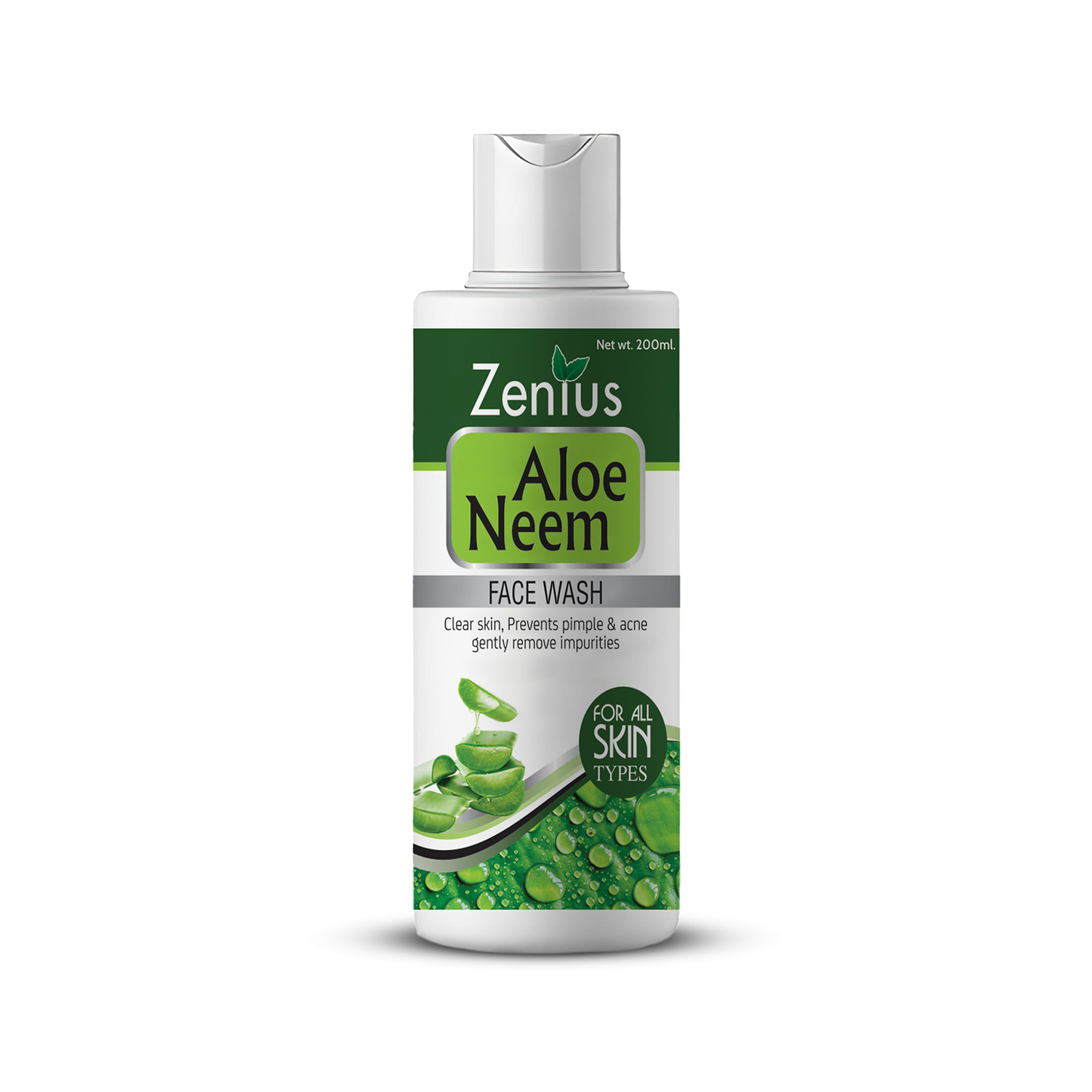 Zenius Aloe Neem Facewash For All Skin Types, 200ml