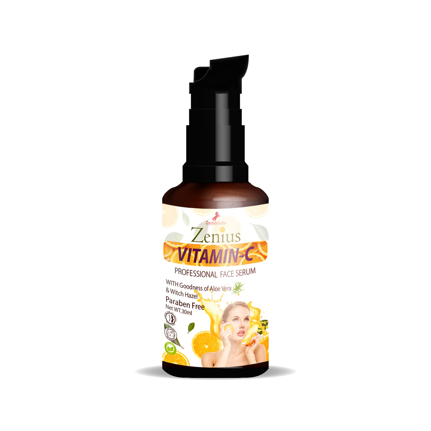Zenius Vitamin-C Professional Face Serum For Brightening and Even Skin Tone, 30ml