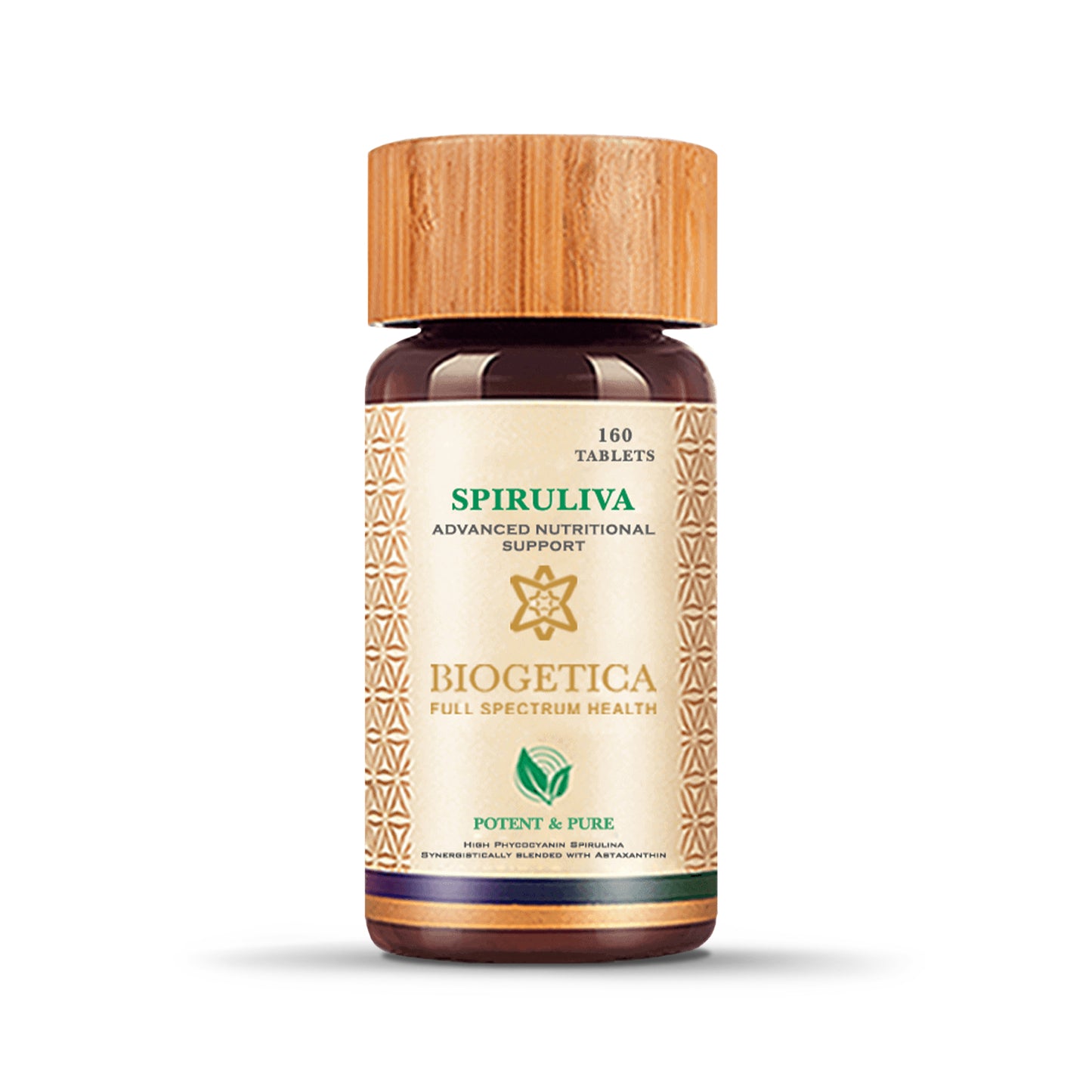 Biogetica SpiruLiva - Advance Nutritional Support, 160 Tablets