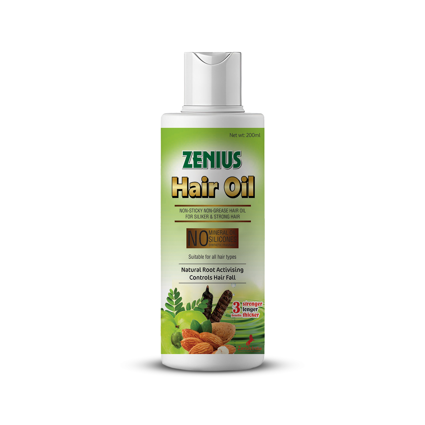 Zenius Hair Oil For Hair Growth, Hair Fall & Reduces Dandruff, 200ml