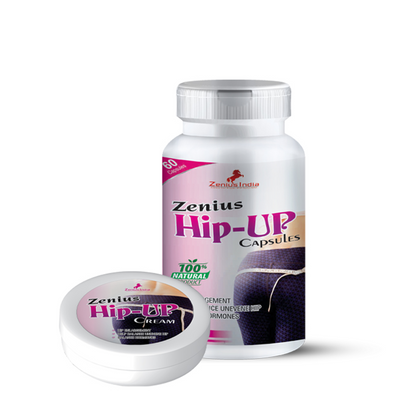 Zenius Hip Up Kit For Hip Enhancing & Butt Tightening (50gm Cream & 60 Capsules)