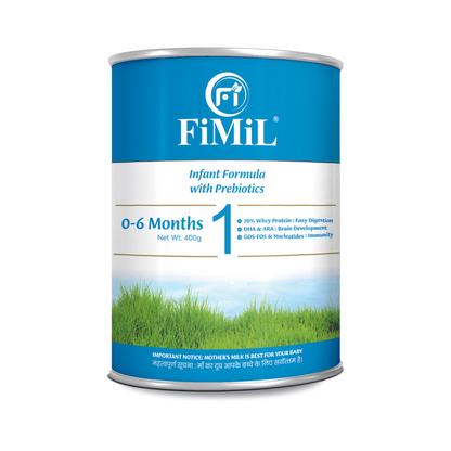 FiMiL 1 含益生元婴儿配方奶粉（0 至 6 个月），400 克