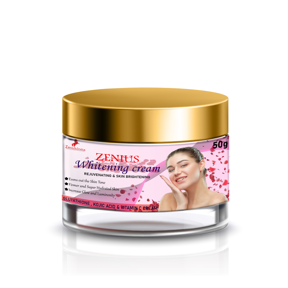 Zenius Whitening Cream Melawan Tompok Gelap &amp; Tompok Penuaan, 50gm
