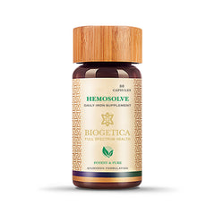 Biogetica Hemosolve - Daily Iron Supplement, 80 Capsules