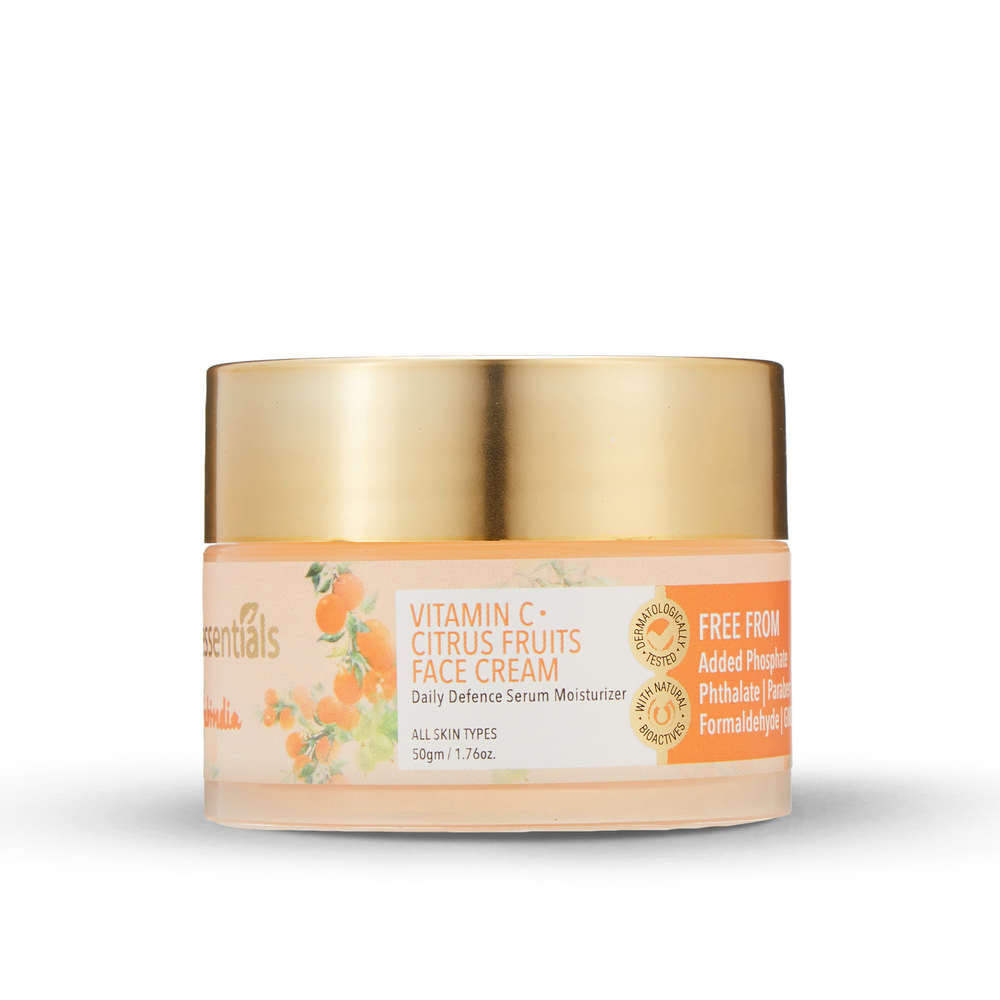 Fabessentials Vitamin C Face Cream with Aloe Vera Juice, Allantoin & Kokum Seed Butter, 50gm