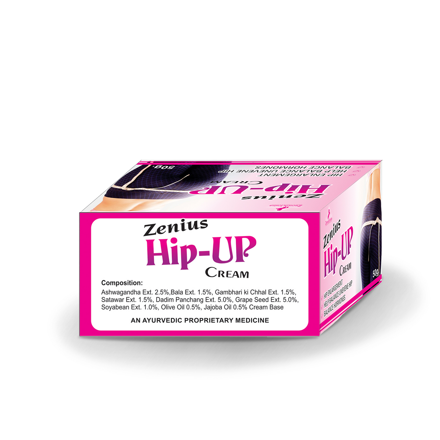 Zenius Hip UP Hip Enlargement & Butt Tightening Cream, 50gm