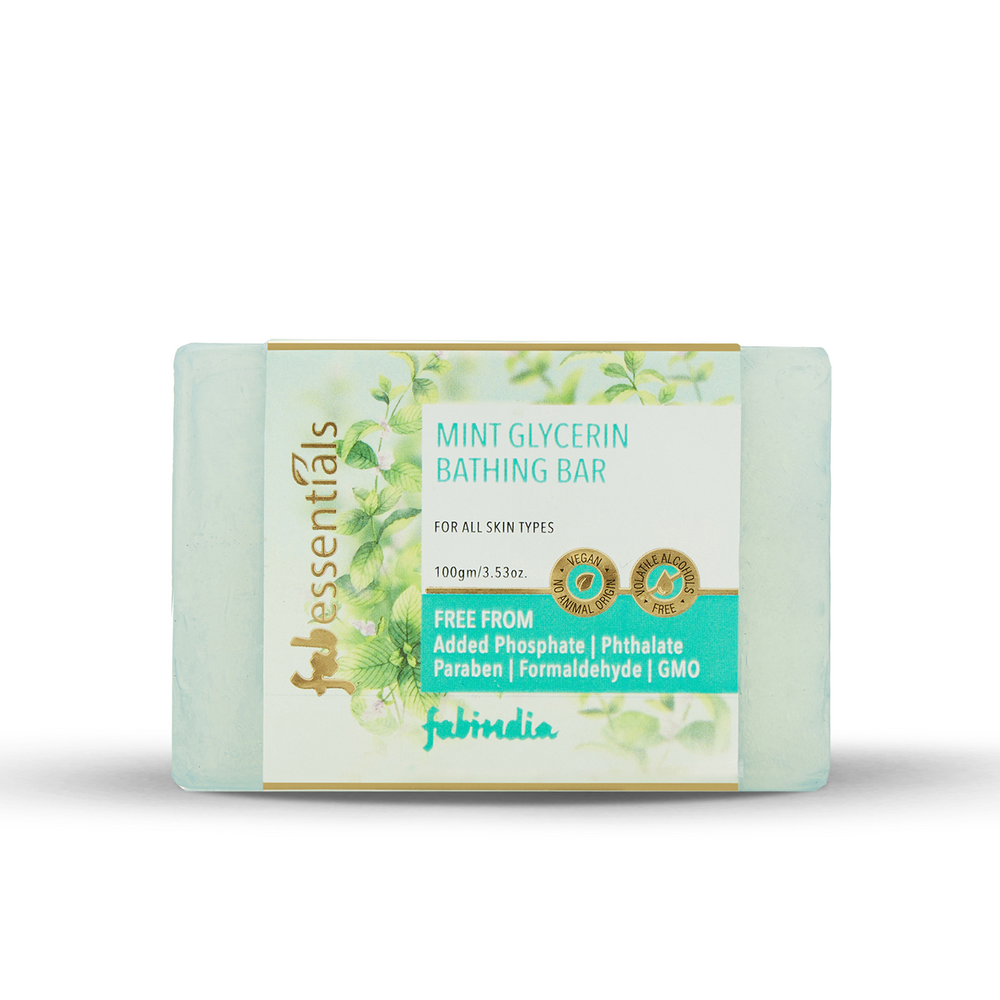 Fabessentials Mint Glycerin Bathing Bar, 100gm