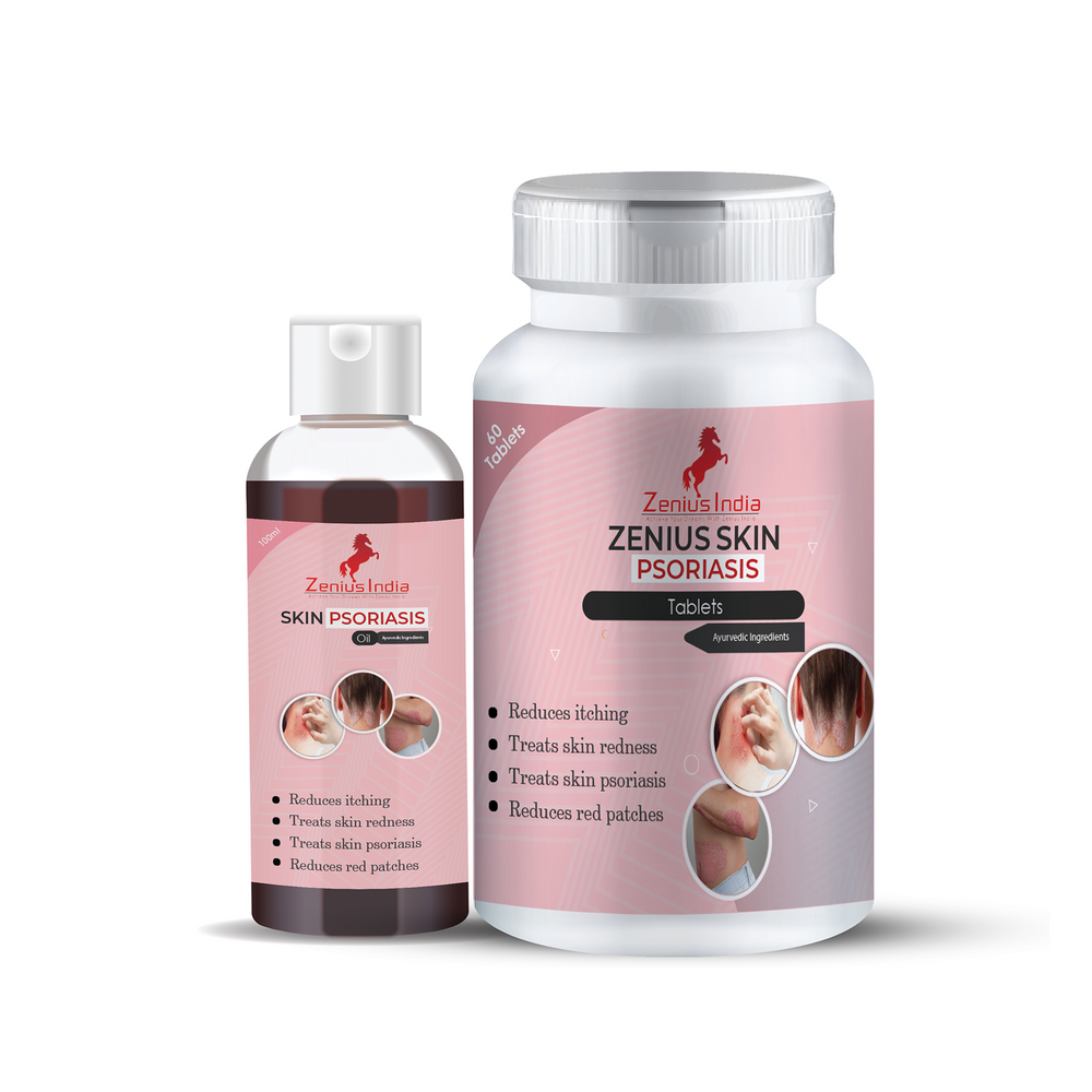 Zenius Skin Psoriasis Kit (100ml Oil & 60 Tablets)
