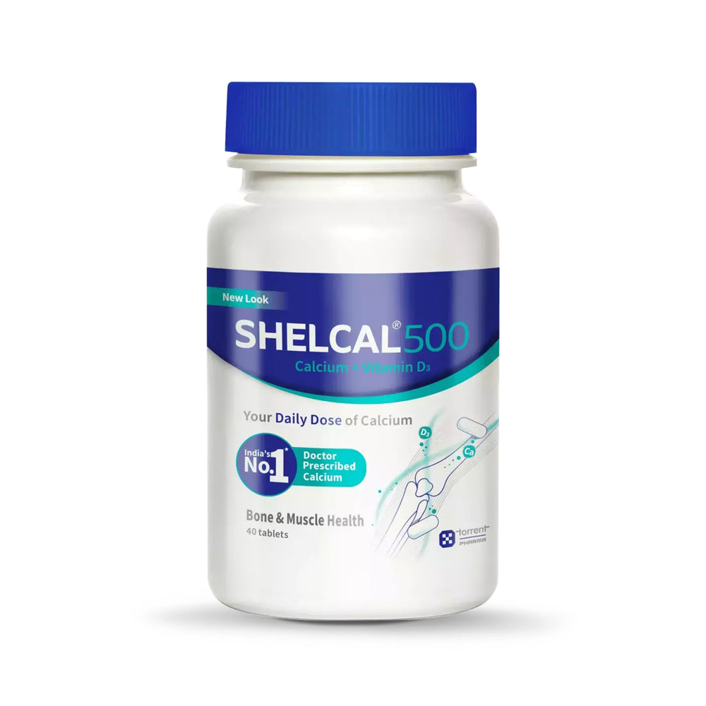 Shelcal 500 Calcium+Vitamin D3 : Bone & Muscle Health, 30 Tablets