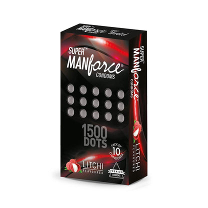 Manforce 荔枝 1500 点避孕套，10 片