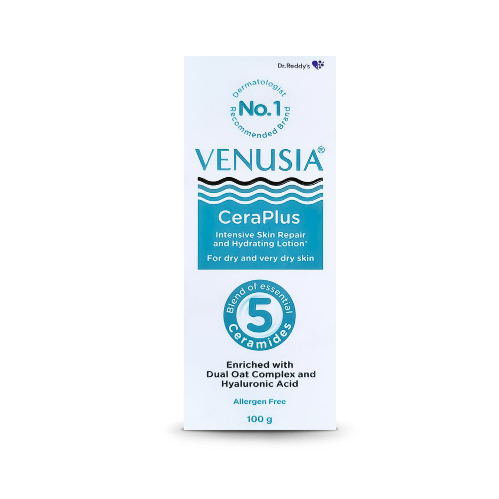 Venusia CeraPlus Intensive Skin Repair and Hydrating Lotion for Dry & Very Dry Skin, 100gm