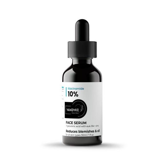 Vandyke 10% Niacinamide Serum with Zinc for Acne, Acne Marks & Blemishes Oil Balancing, 30ml