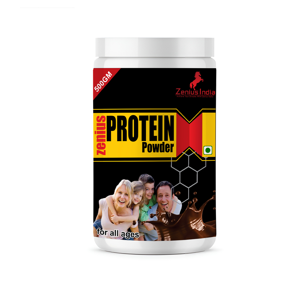 Serbuk Protein Zenius Untuk Suplemen Penggalak Tenaga, 500gm