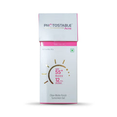 Photostable Acne Clear Matte Finish Sunscren Gel SPF 55+ PA+++, 50gm