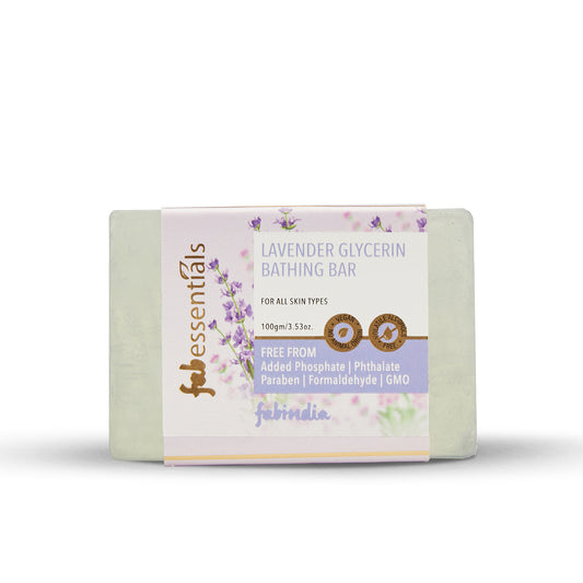 Fabessentials Assorted Glycerin Bathing Bars Pack of 3 - Rose, Sandalwood & Lavender, 3X100gm