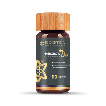 Biogetica Hairgrow 高级头发支持，60 粒胶囊（11.65 卢比/粒）