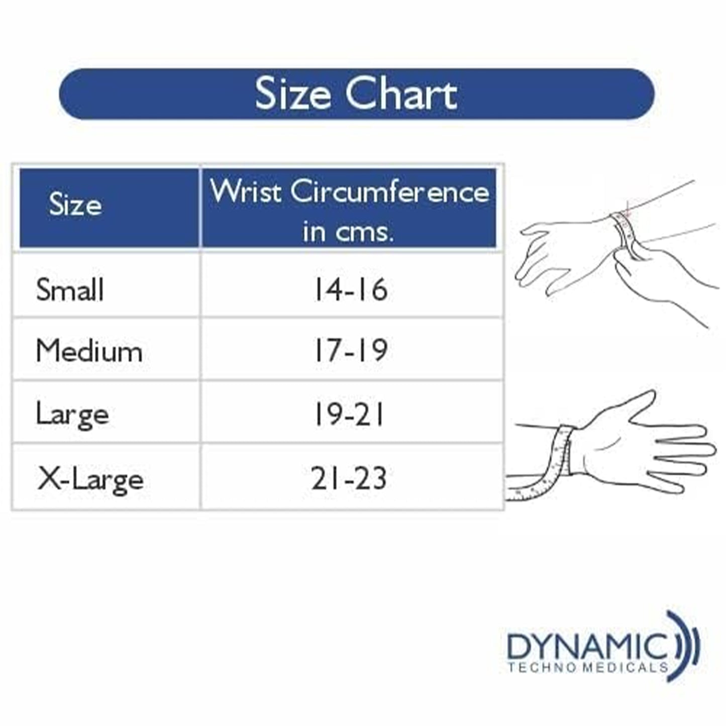 Dyna Wrist Brace 17-19 Cms (Medium) - Left Hand
