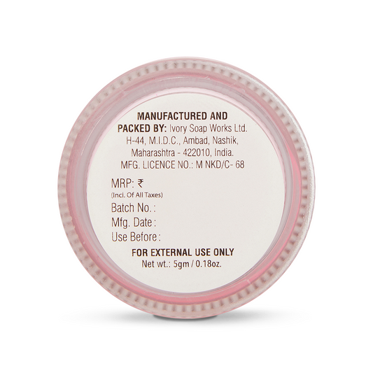 Fabessentials Rose Petal Cocoa Butter Lip Butter infused with Coconut Oil & Shea Butter, 5gm