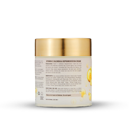 Fabessentials Vitamin E Calendula Depigmentation Cream with Vitamin A-C-E Complex, Kojic Acid & Alpha Arbutin, 100gm