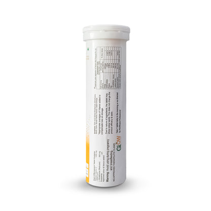GlowGlutathione Effervescent - Orange, 15 Tablets