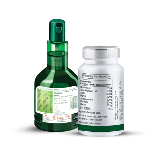 Zenius Hair O Care Kit (Hair improvement oil, 100ml & Hair Growth Capsules, 60 Capsules)
