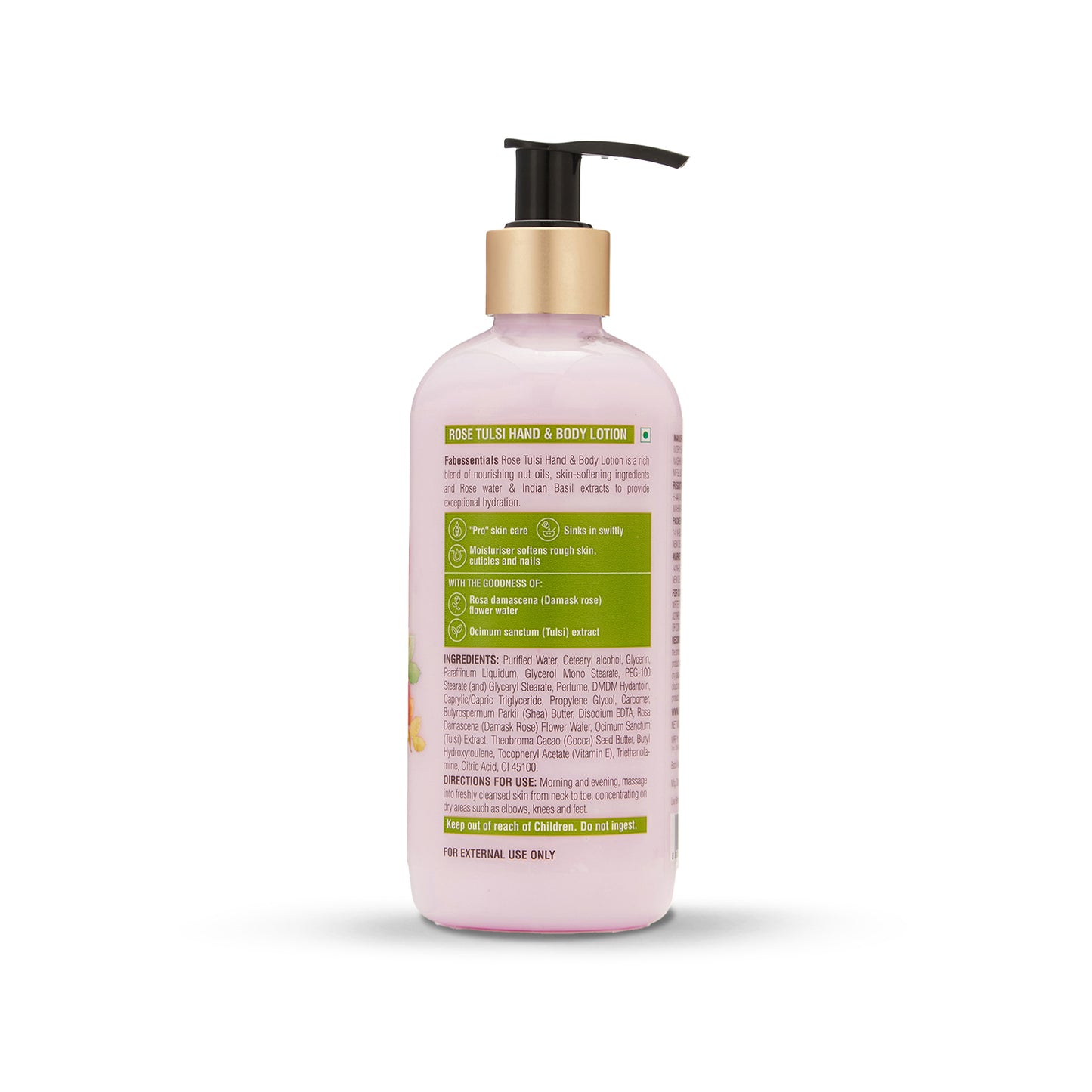 Fabessentials Rose Tulsi Hand & Body Lotion, 300ml