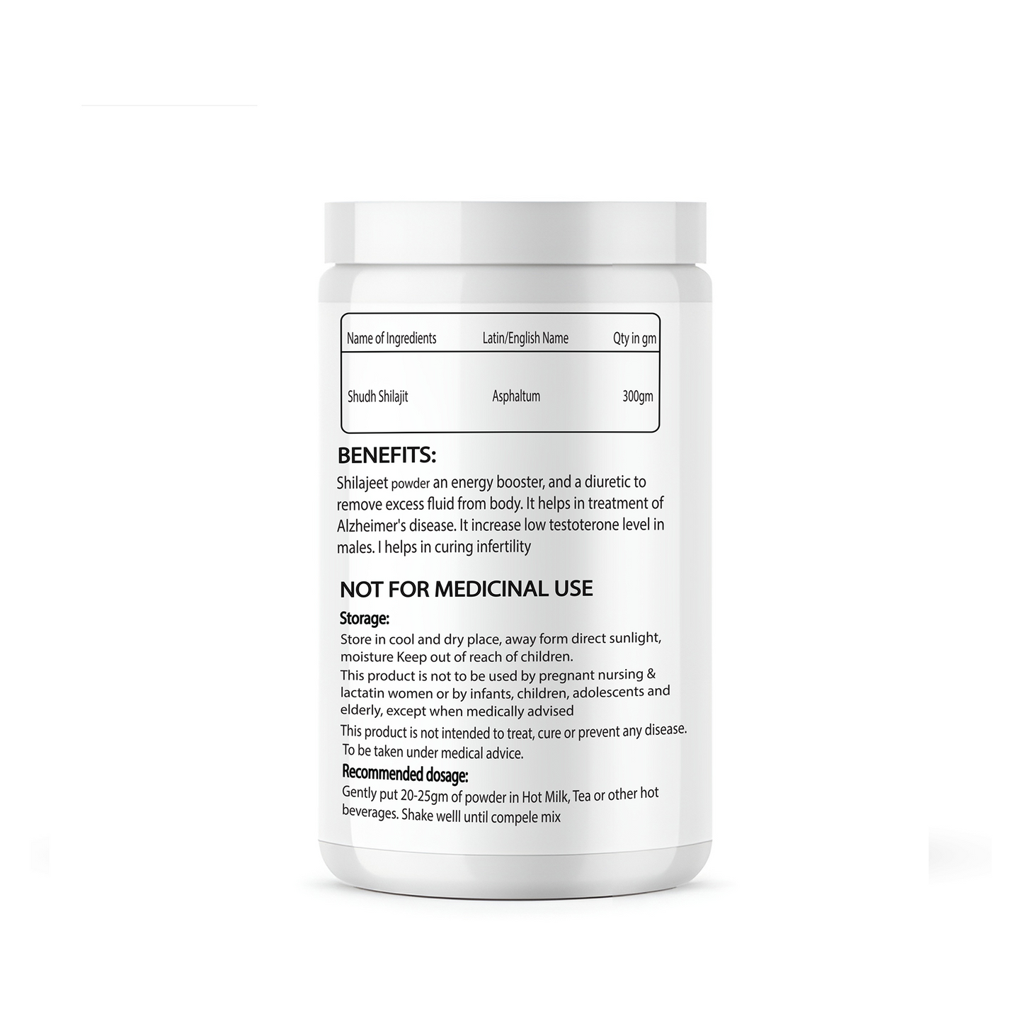 Zenius Shilajit Powder Stamina Booster Supplement, 300gm