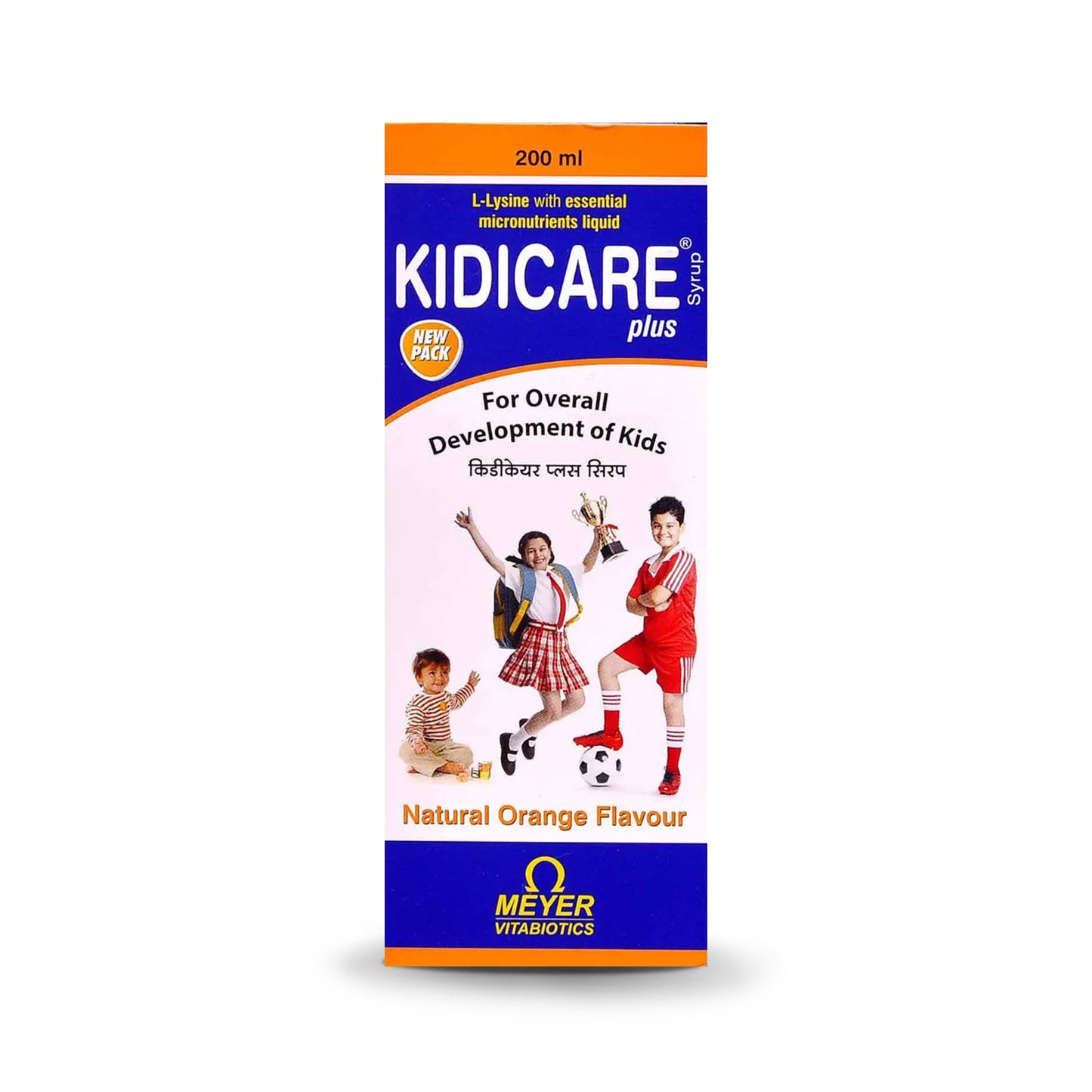 Kidicare Plus Orange Syrup, 200ml