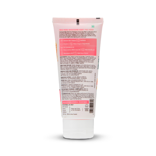 Fabessentials Wild Rose Wheatgerm Honey Face Wash, 100gm