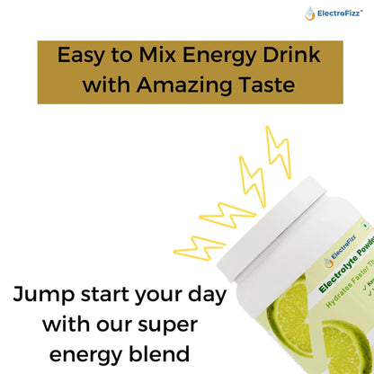 ElectroFizz Instant Hydration Energy Drink Powder Lemon Flavour, 1Kg Jar Pack