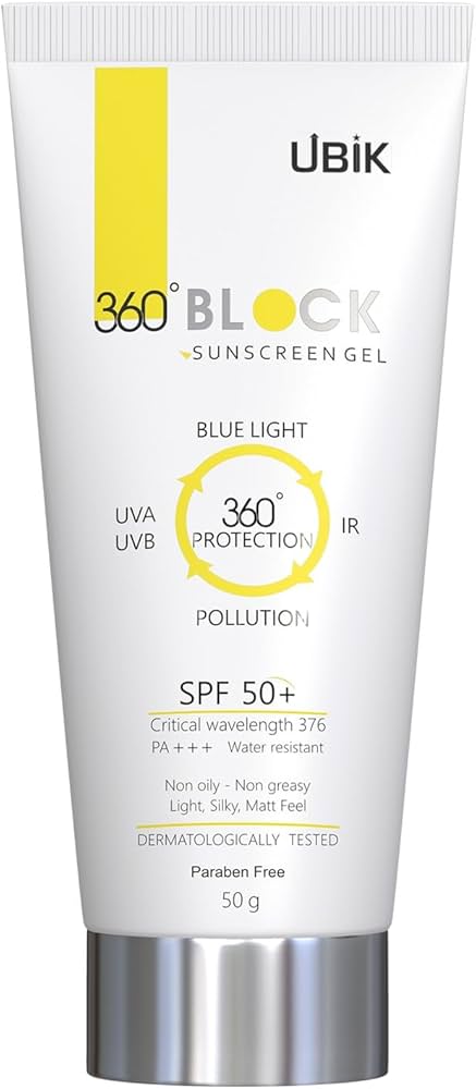 360 Block Sunscreen Gel SPF 50+ | Sun & Pollution Protection