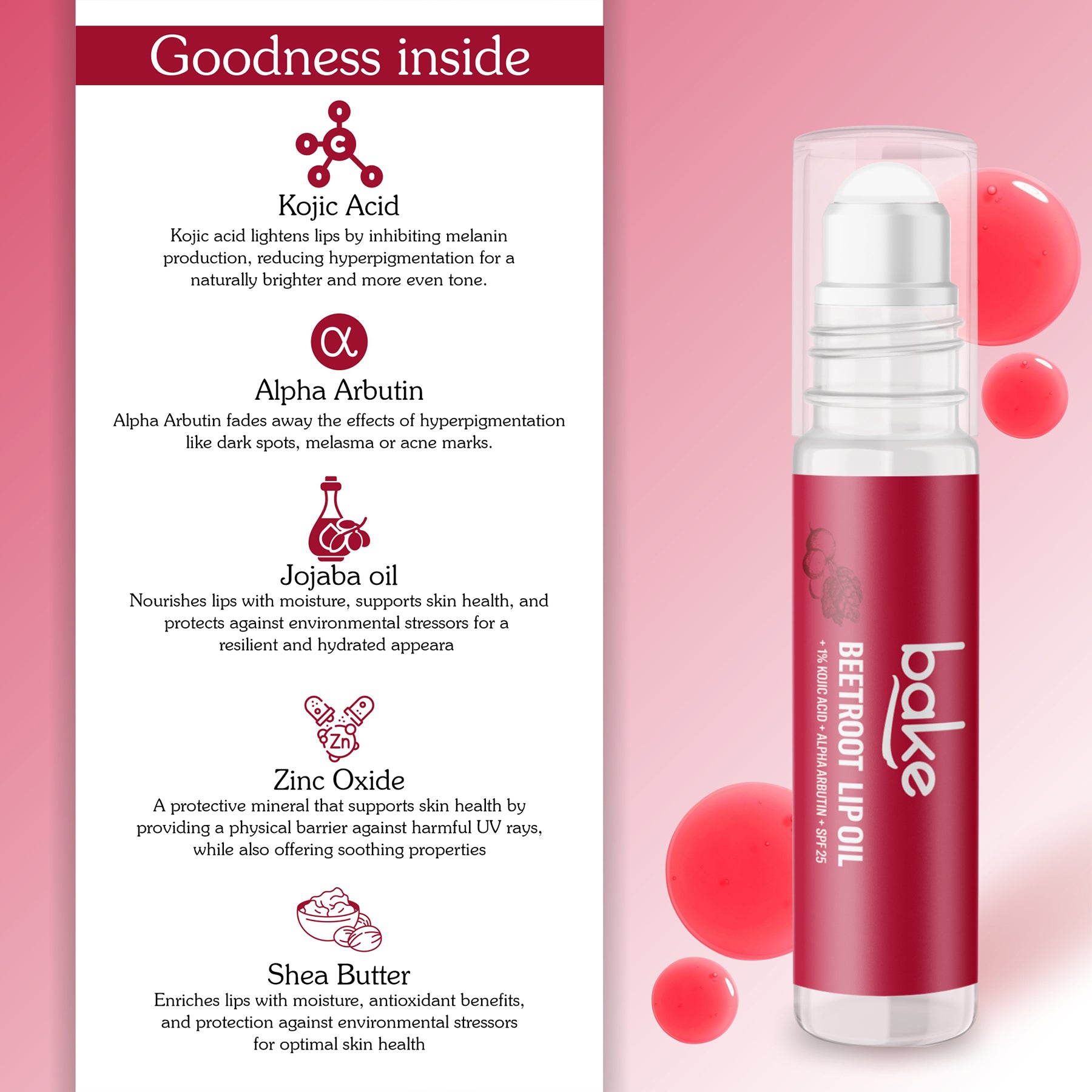 Kojic Lip Balm Glutathione Lip Balm Cream Kojic Acid Alpha Arbutin Hibiscus Handm