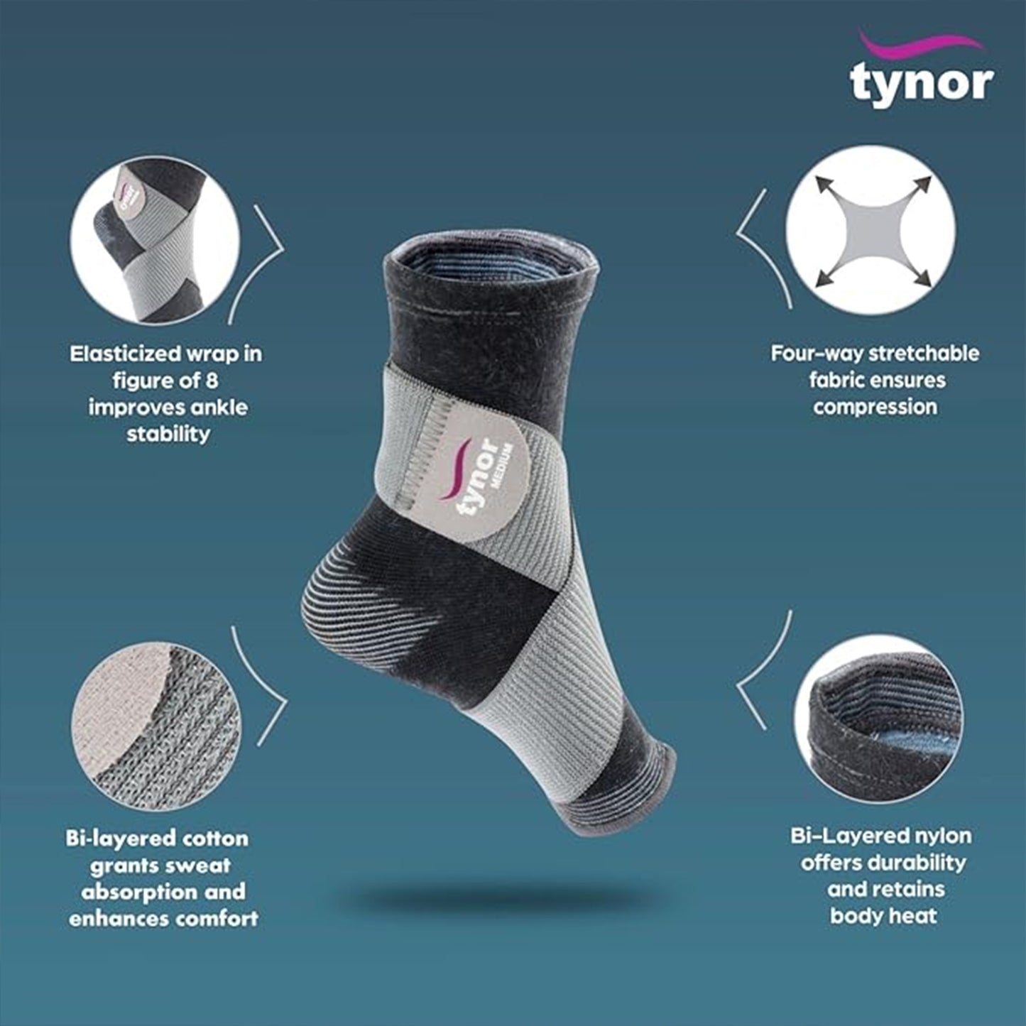 Tynor Ankle Binder - L