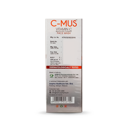 C-MUS Vitamin C Face Wash, 75ml