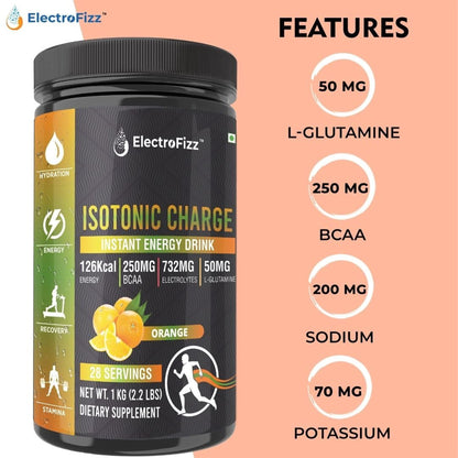 ElectroFizz Isotonic Energy Drink Powder Peach, 1Kg