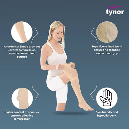 Tynor Medical Stocking Thigh High - L