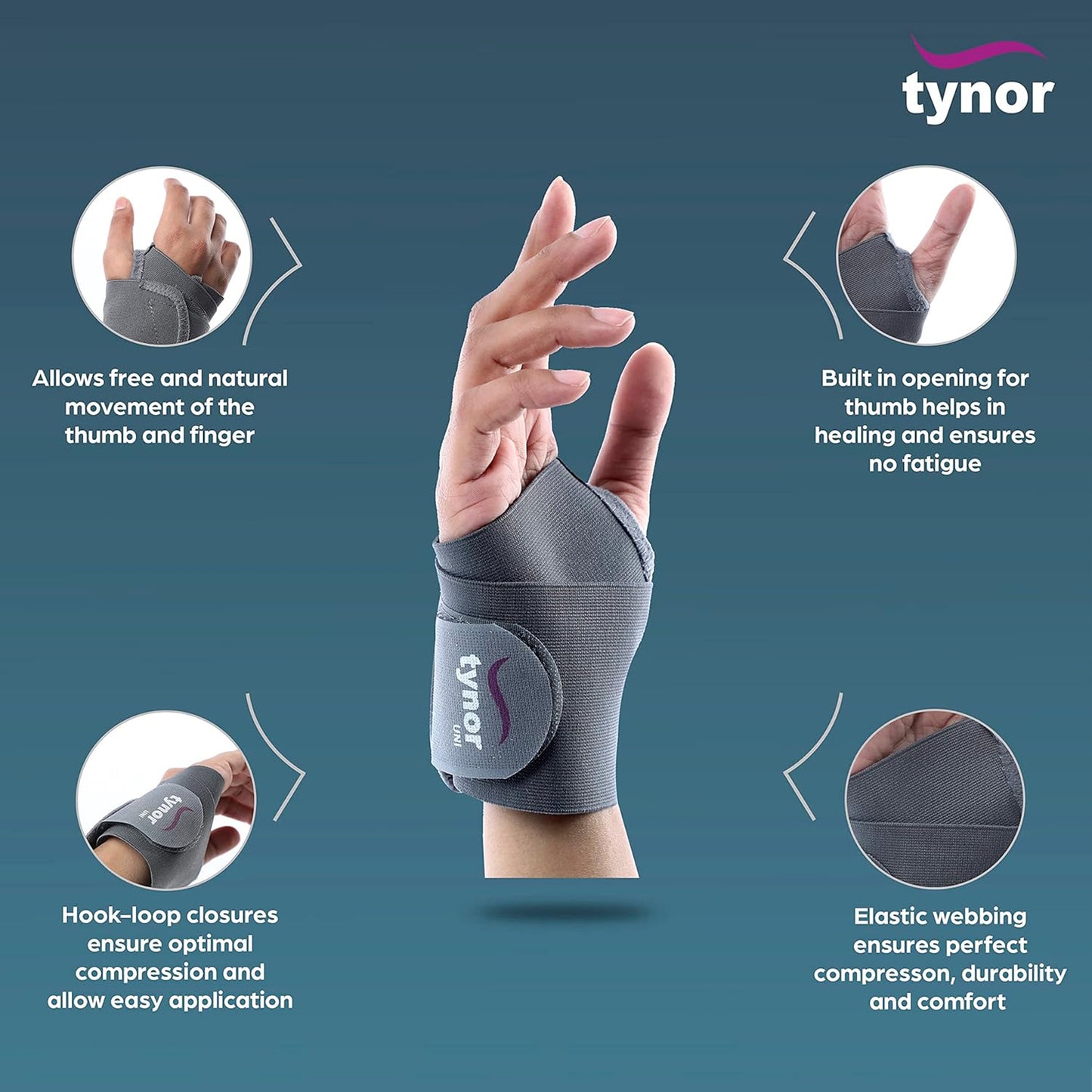 Tynor Wrist Brace With Thumb - Universal