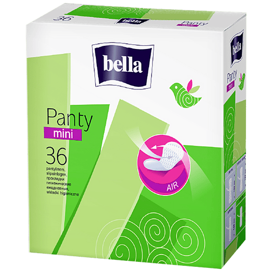 Bella Panty Mini Classic Pantyliners, 36 Pieces