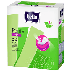 Bella Panty Mini Classic Pantyliners, 36 Pieces