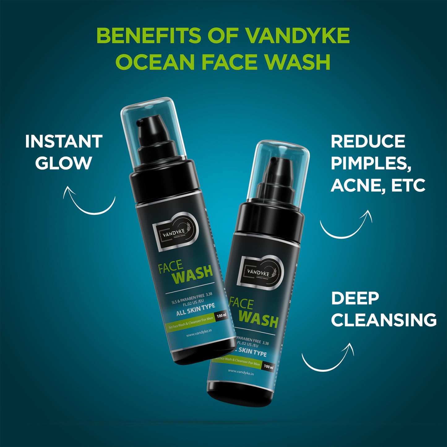 Vandyke Ocean Face Wash, 100ml