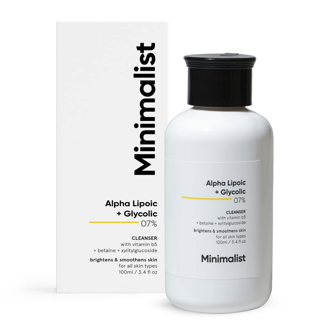 Minimalist Alpha Lipoic+Glycolic 07% Cleanser, 100ml