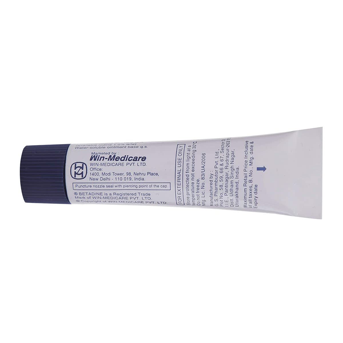 Betadine 10% Ointment, 20gm