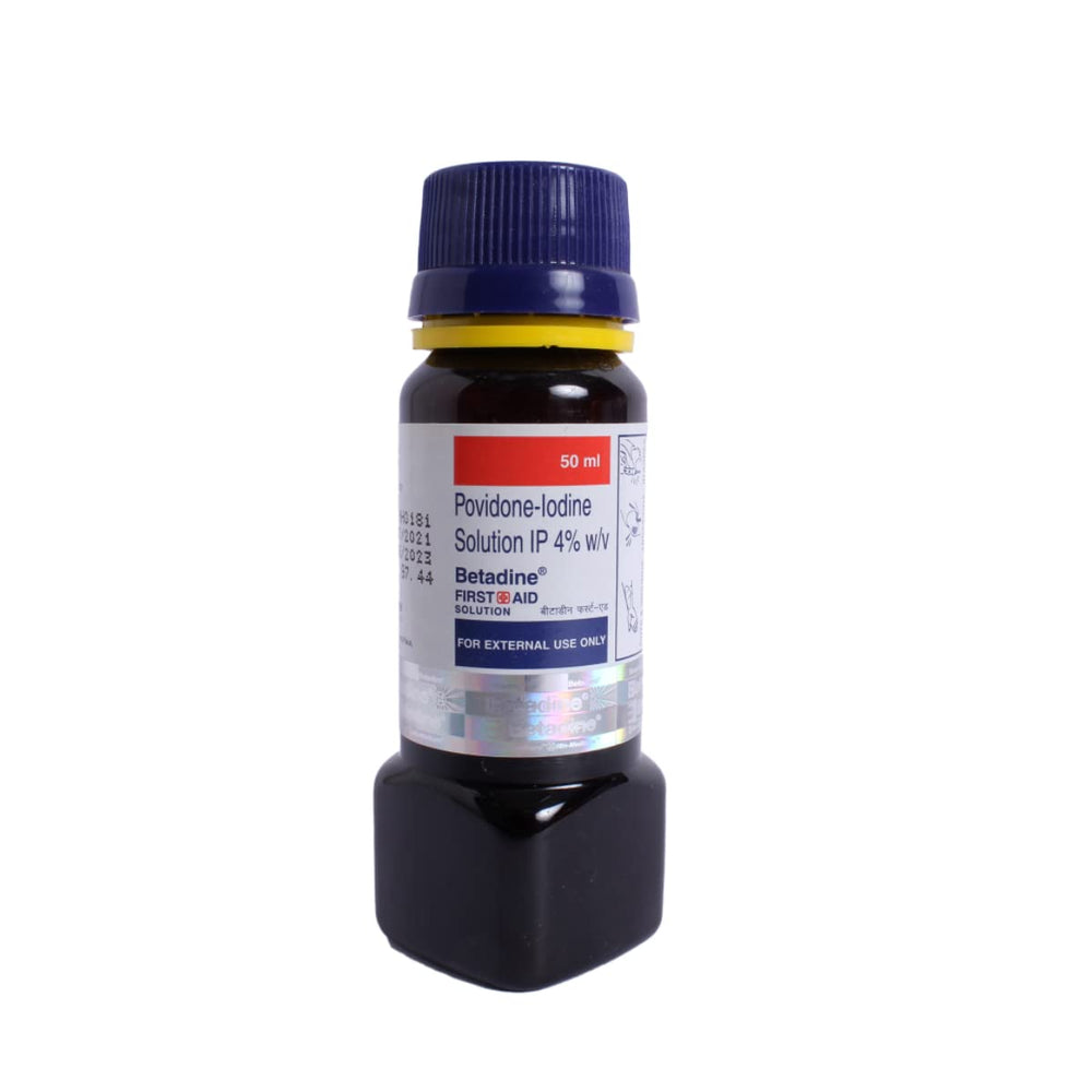 Betadine First Aid 4% Solution, 50ml