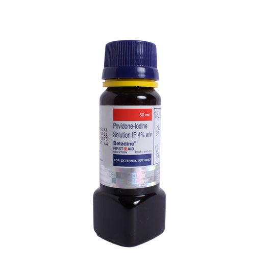 Betadine First Aid 4% Solution, 50ml