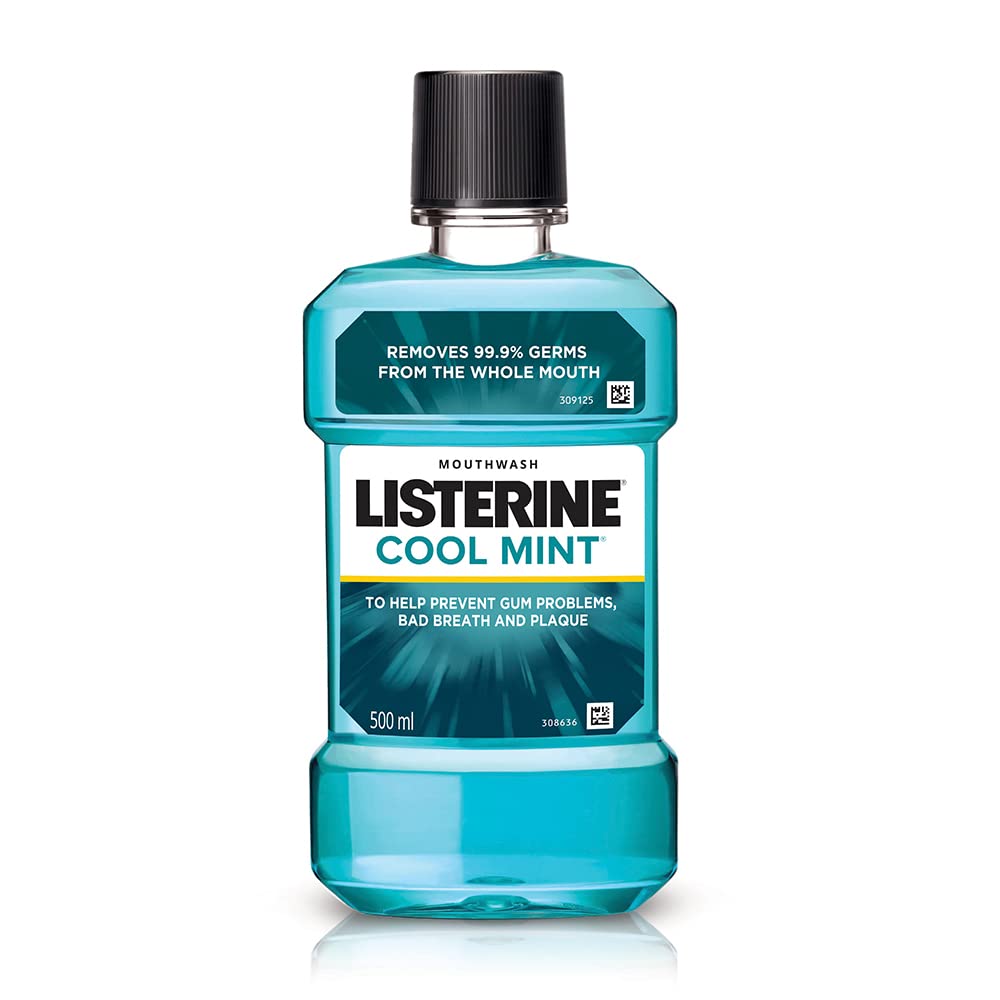 Listerine Cool Mint Mouthwash, 500 ml